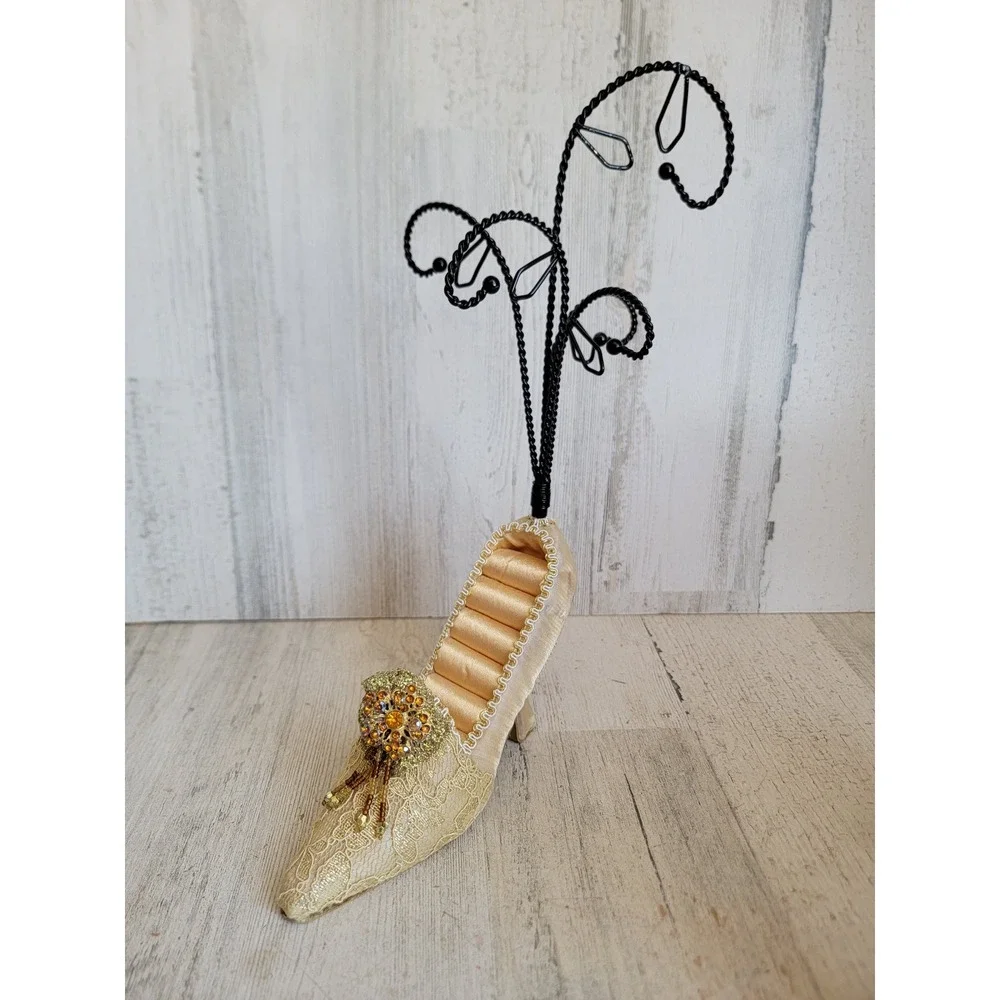 Victorian shoe jewelry accessory holder tree unique vintage home decor
